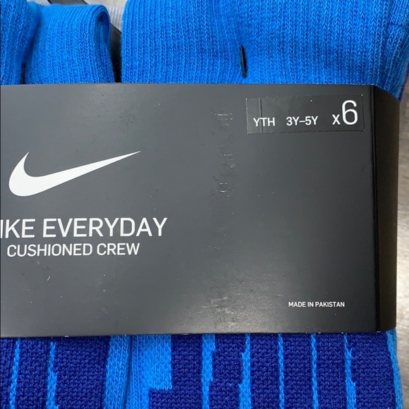 NIKE EVERYDAY CUSHIONED CREW SOCKS YTH 3Y-5Y - Picture 16 of 16